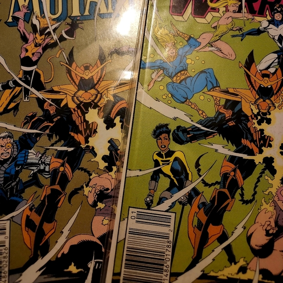 I 2 great comics Marel the new mutants and the new warriors  annual kings of pain.